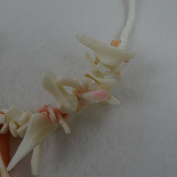 Sea Shell Necklace 24" Vintage Puka Beach Surfer MermaidCore Mermaid Handmade - Picture 6 of 11